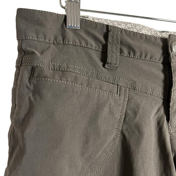 Athleta Dipper Women’s Brown Bermuda Hiking Casual Shorts Size 6 - Picture 2 of 9